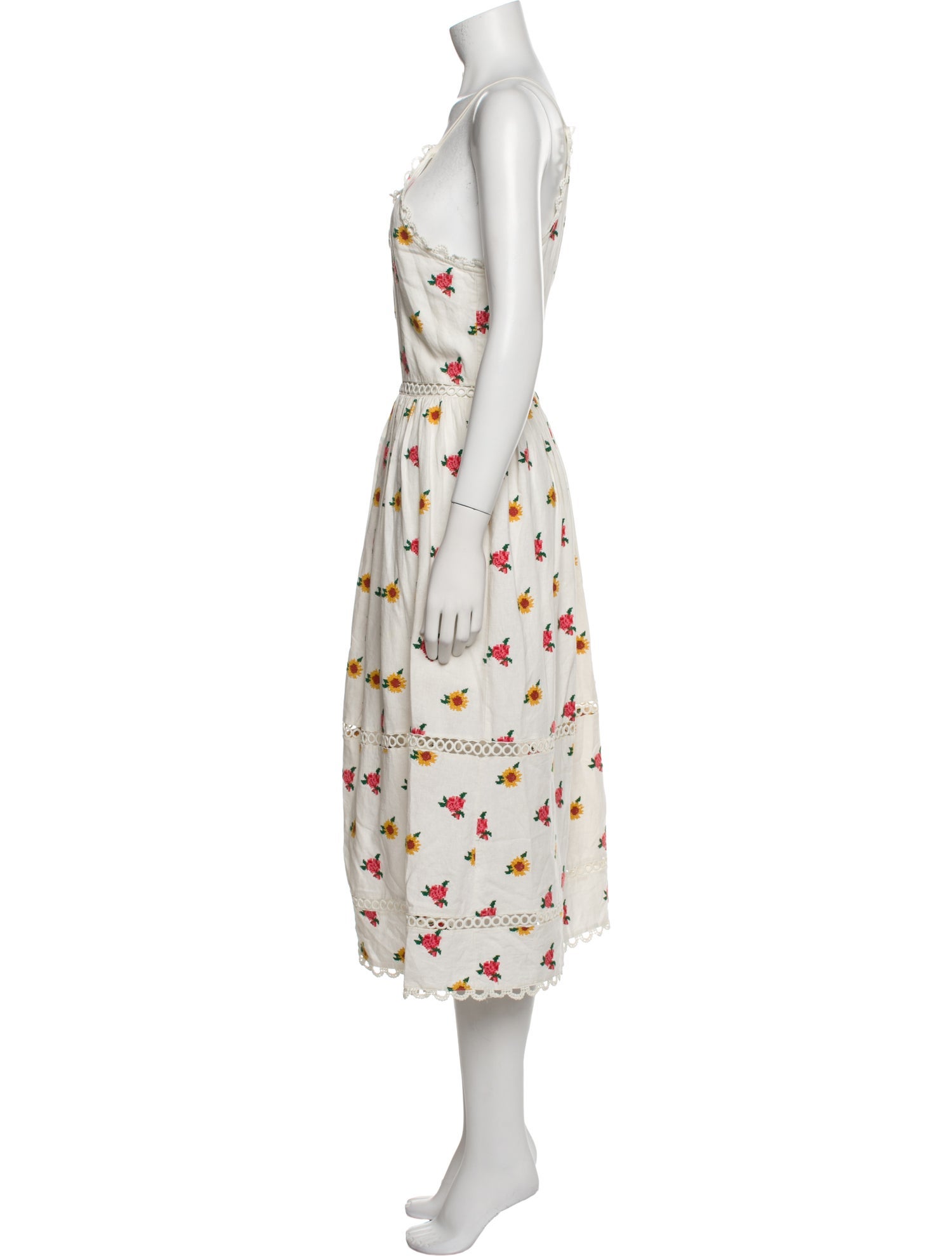 Farm Rio Floral Print Long Dress