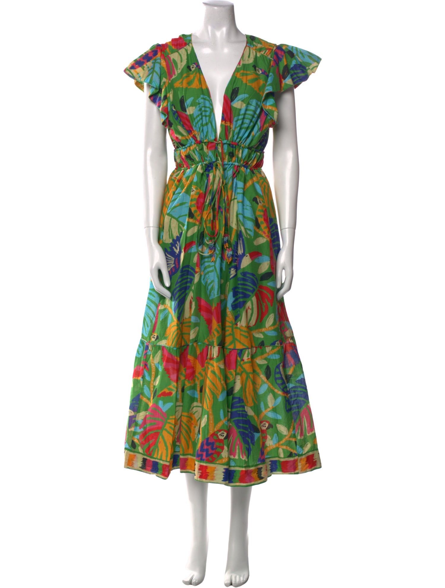 Farm Rio Printed Long Dress