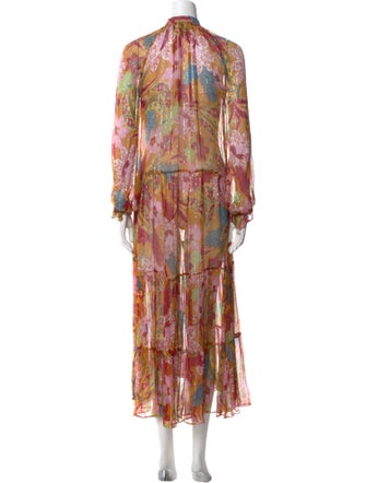 Farm Rio Paisley Print Long Dress