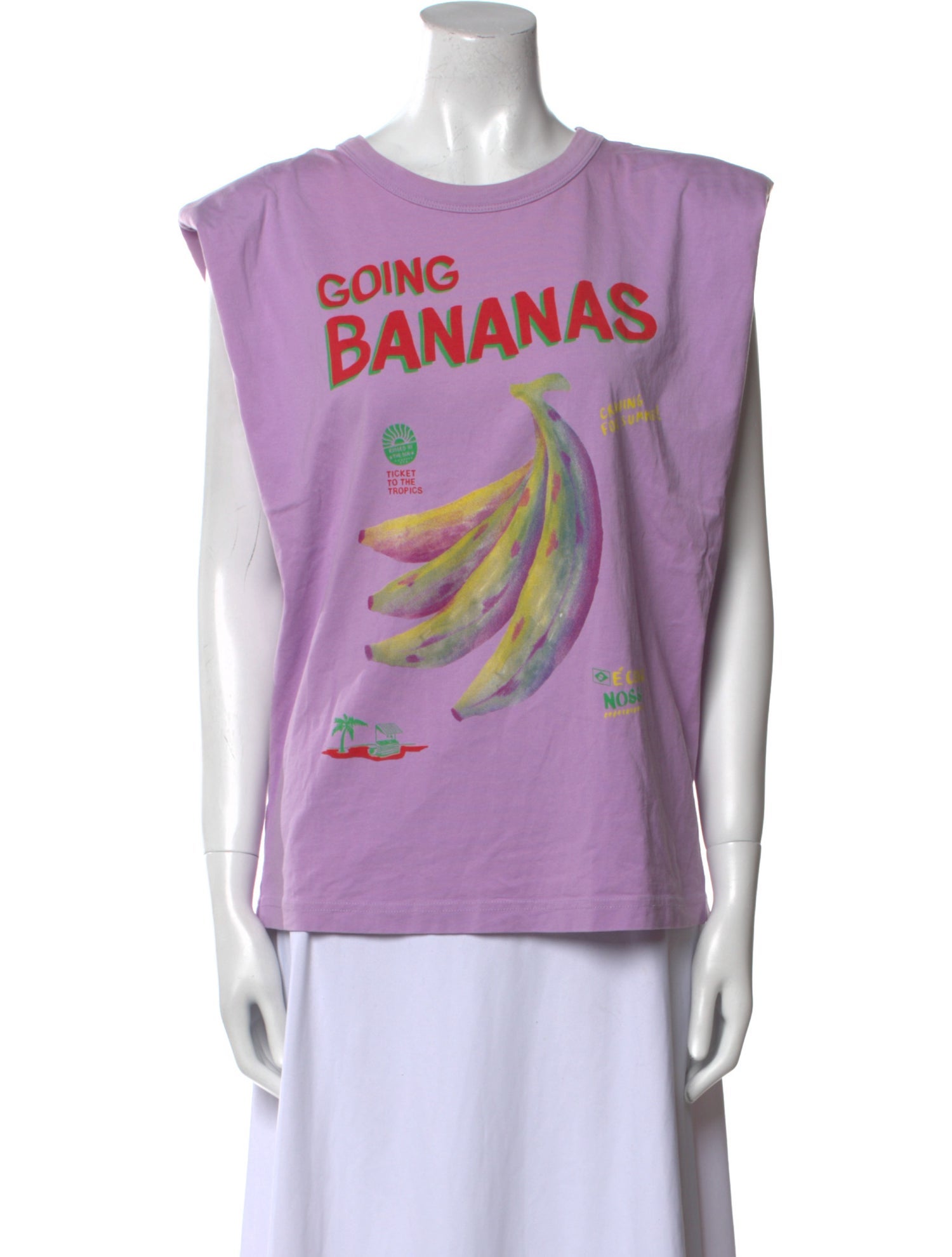 Farm Rio Graphic Print Crew Neck T-Shirt