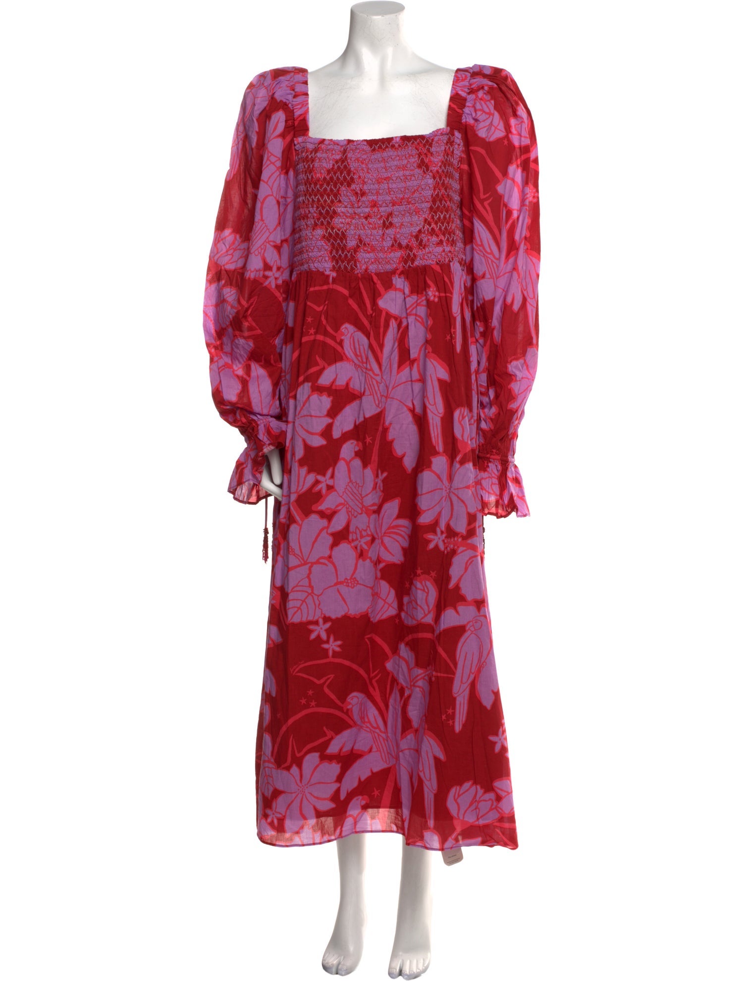 Farm Rio Floral Print Long Dress