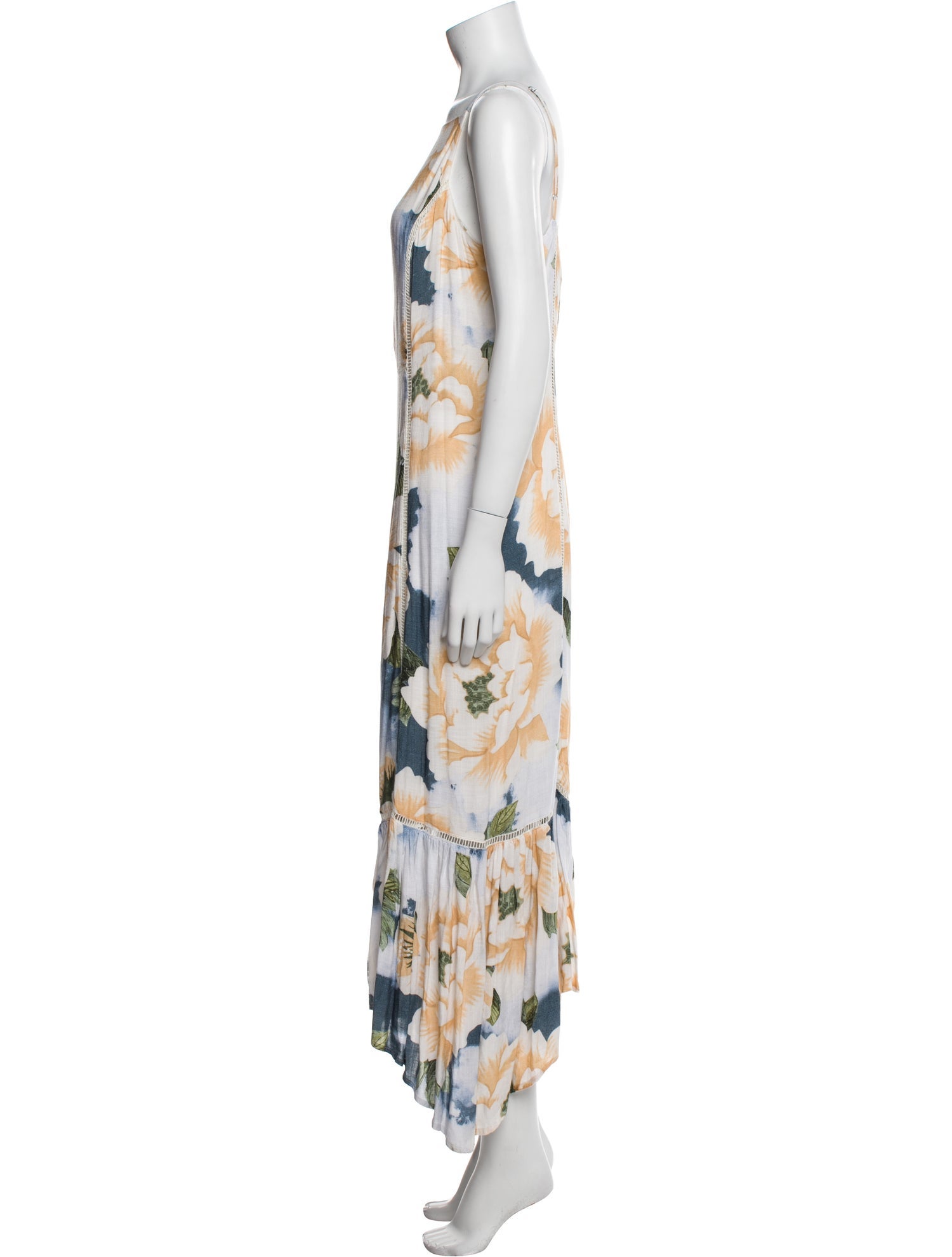 Farm Rio Floral Print Long Dress w/ Tags