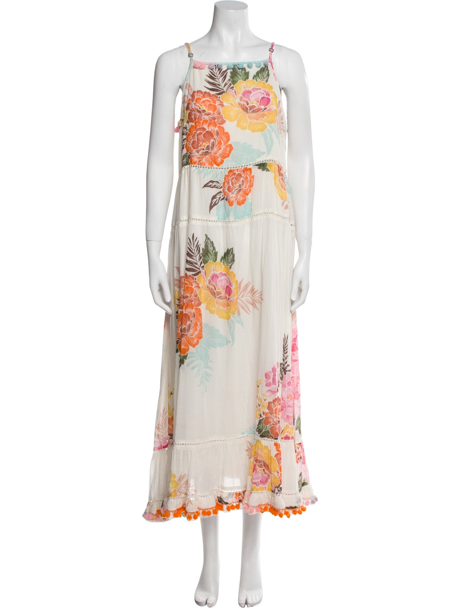 Farm Rio Floral Print Long Dress