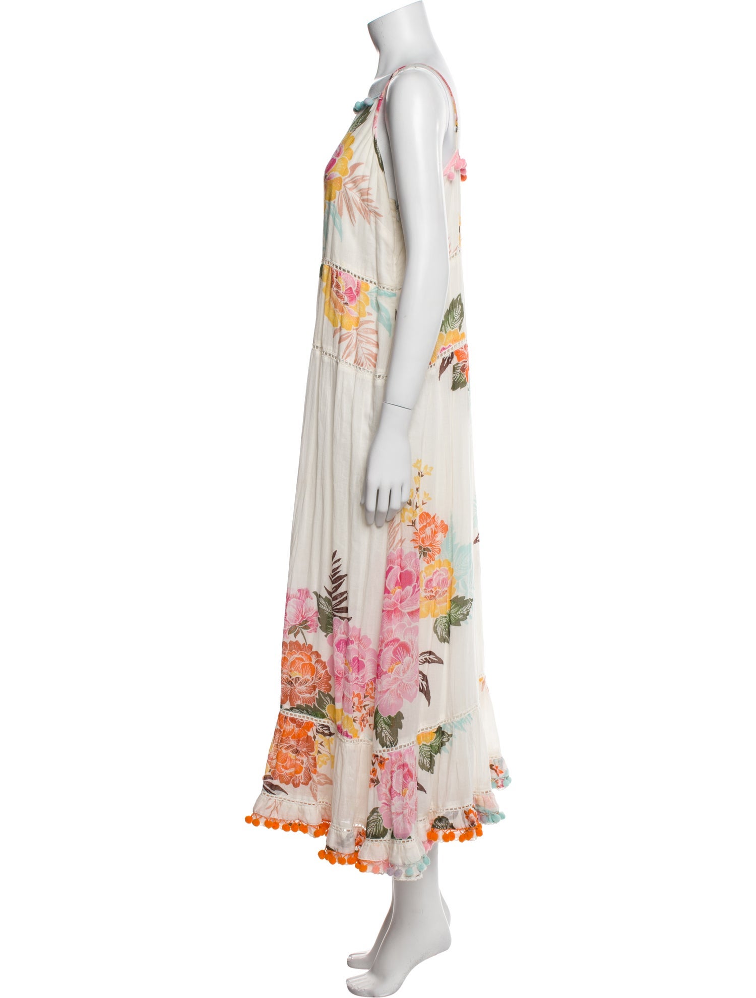 Farm Rio Floral Print Long Dress