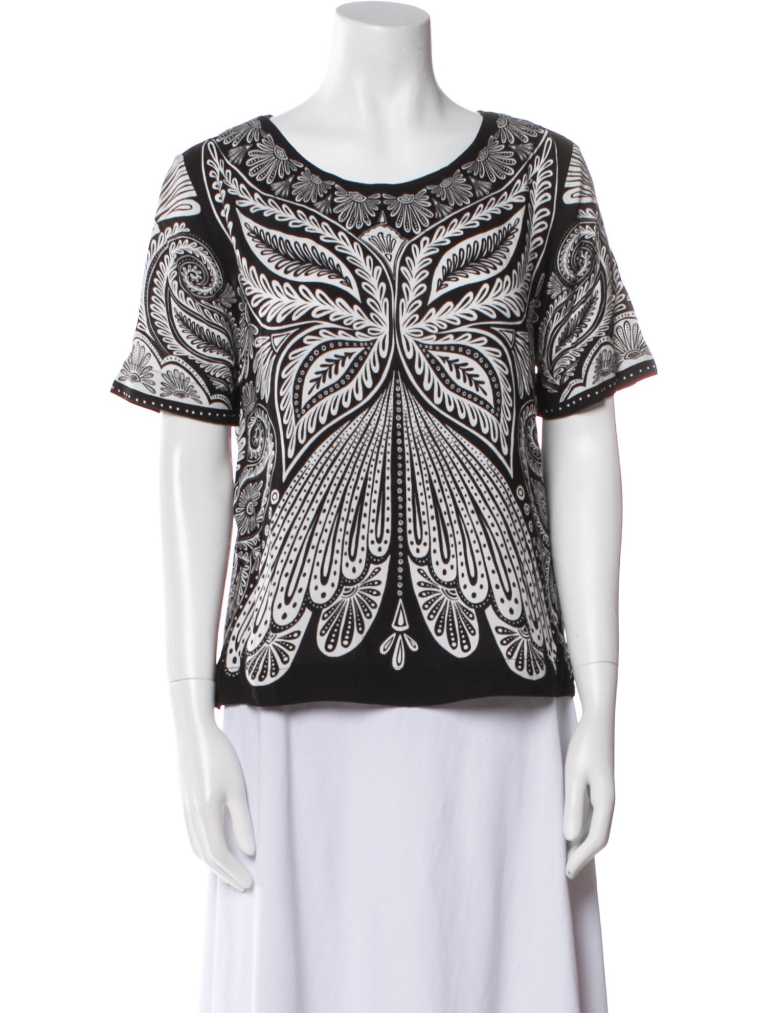 Farm Rio Printed Scoop Neck T-Shirt