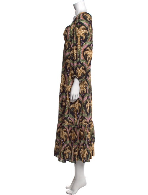 Farm Rio Paisley Print Long Dress