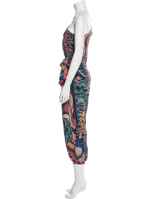 Farm Rio Printed One-Shoulder Jumpsuit