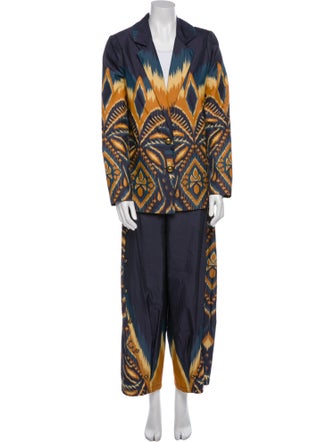Farm Rio Printed Studded Accents Pantsuit