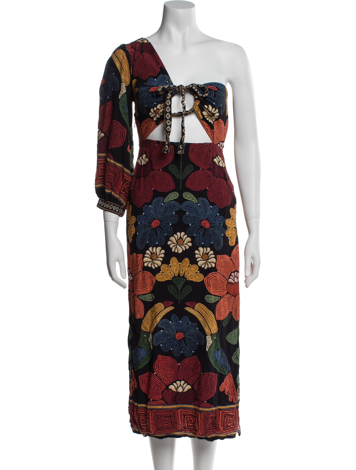 Farm Rio Printed Midi Length Dress