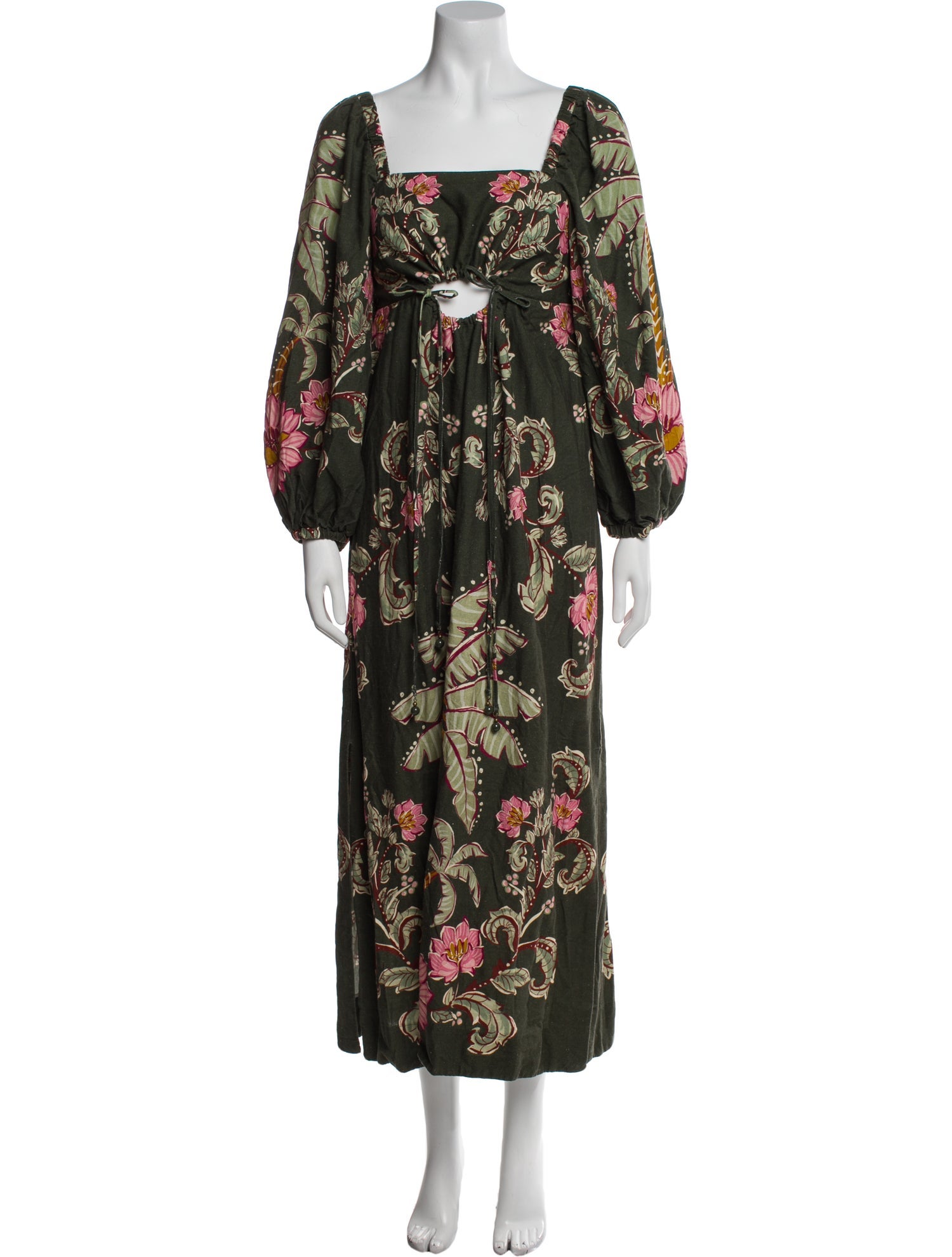 Farm Rio Linen Long Dress