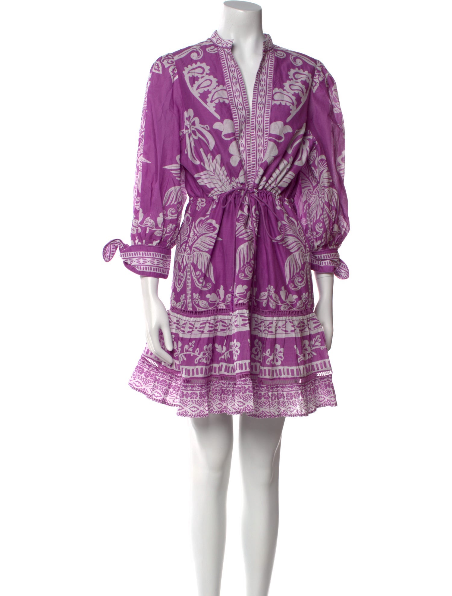 Farm Rio Paisley Print Mini Dress