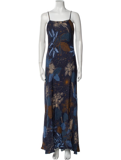 Farm Rio Floral Print Long Dress