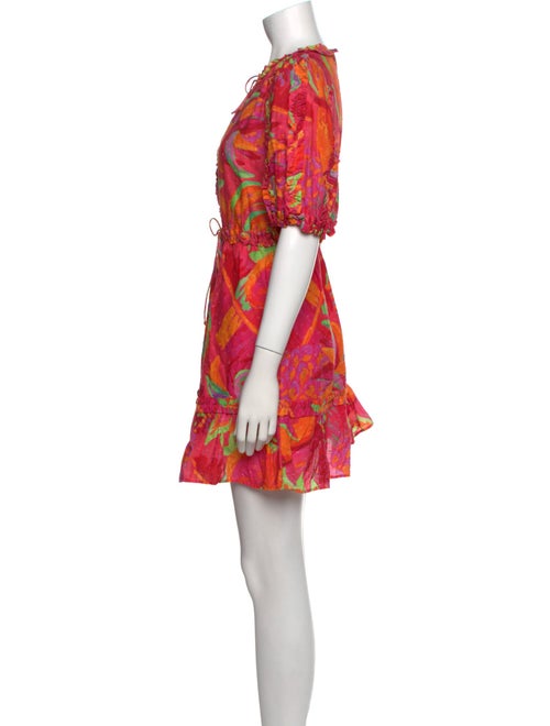 Farm Rio Floral Print Mini Dress