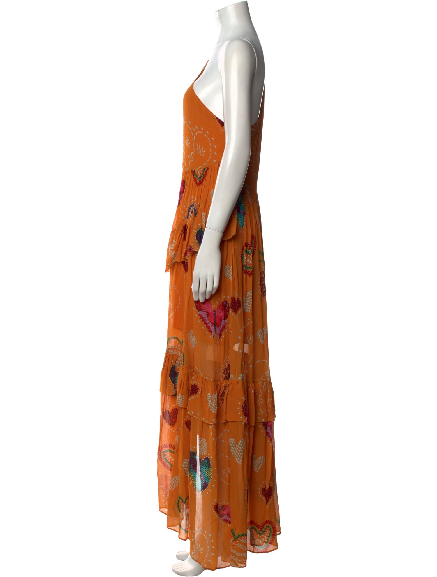 Farm Rio Floral Print Long Dress