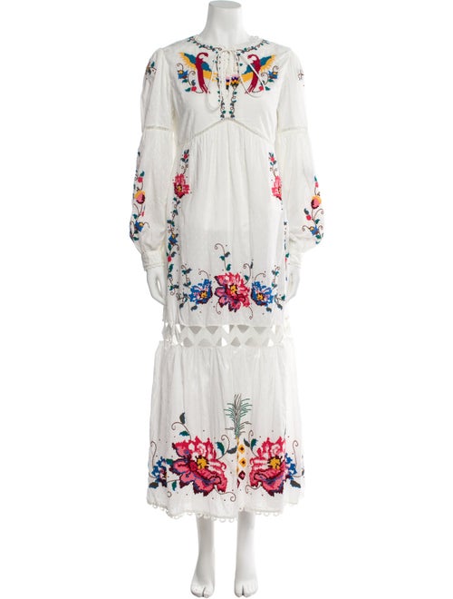 Farm Rio Floral Print Long Dress