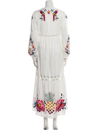 Farm Rio Floral Print Long Dress