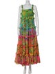 Farm Rio Floral Print Long Dress