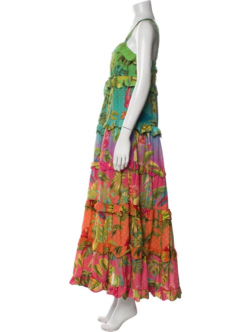 Farm Rio Floral Print Long Dress