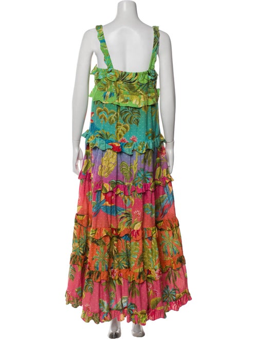 Farm Rio Floral Print Long Dress