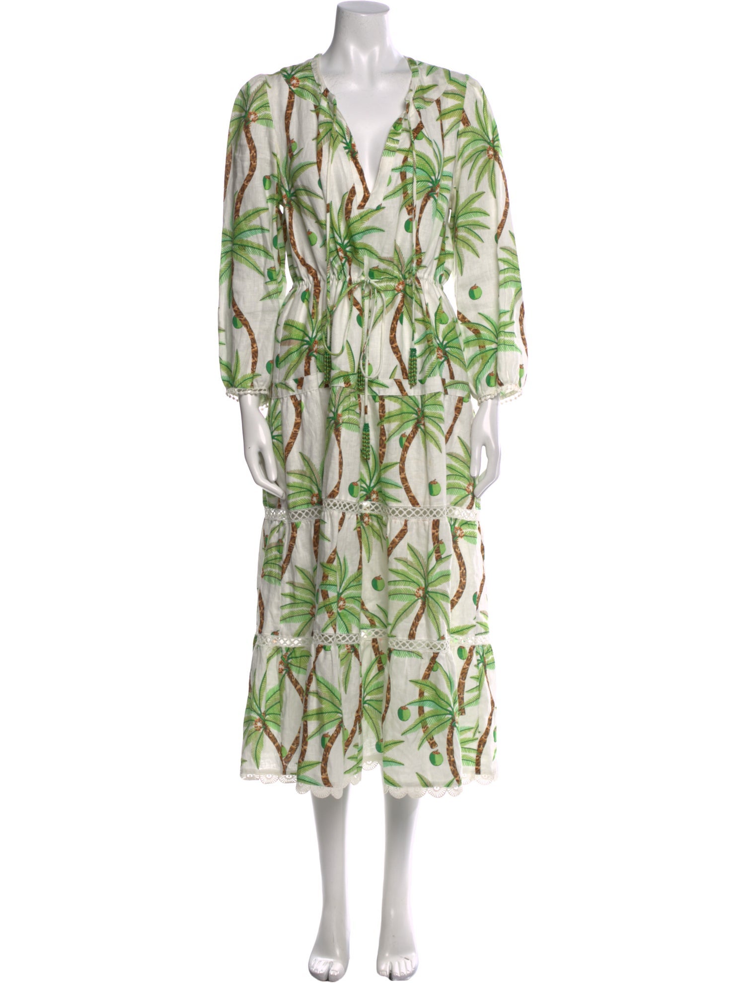 Farm Rio Linen Long Dress