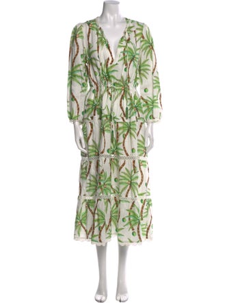 Farm Rio Linen Long Dress