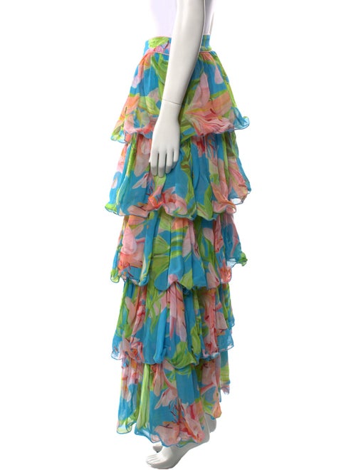 Farm Rio Floral Print Long Skirt