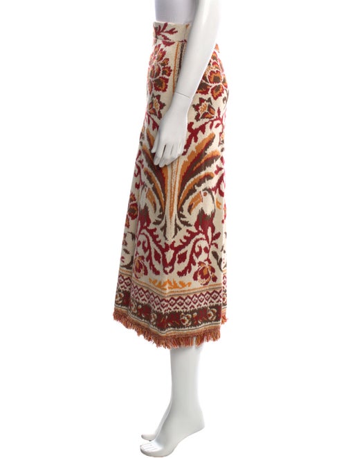 Farm Rio Floral Print Midi Length Skirt