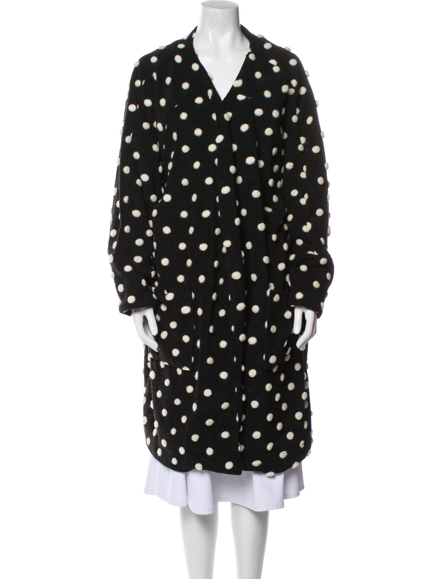Farm Rio Polka Dot Print Trench Coat
