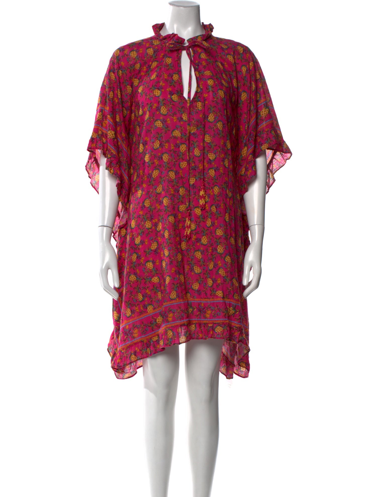 Farm Rio Floral Print Knee-Length Dress