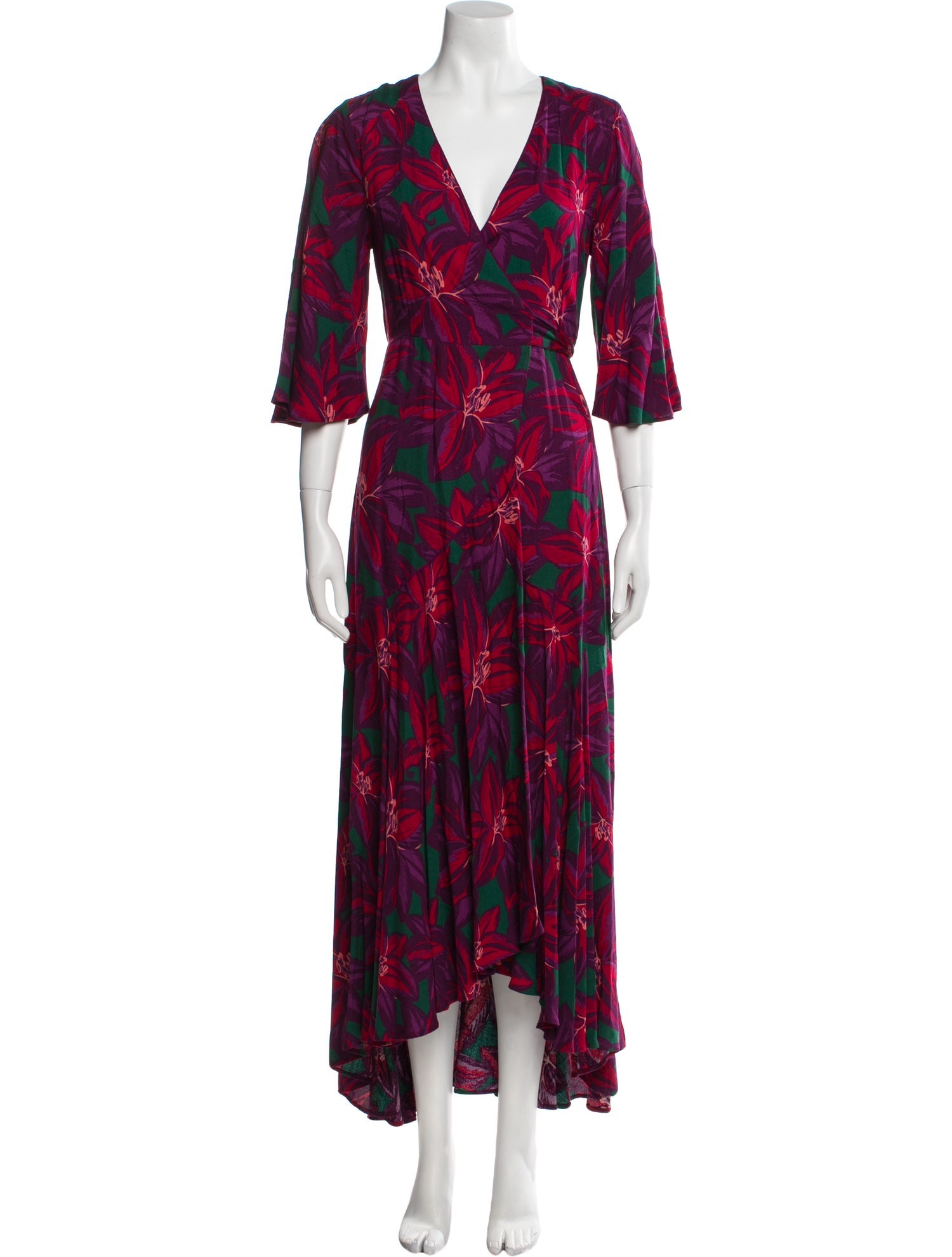 Farm Rio Floral Print Long Dress