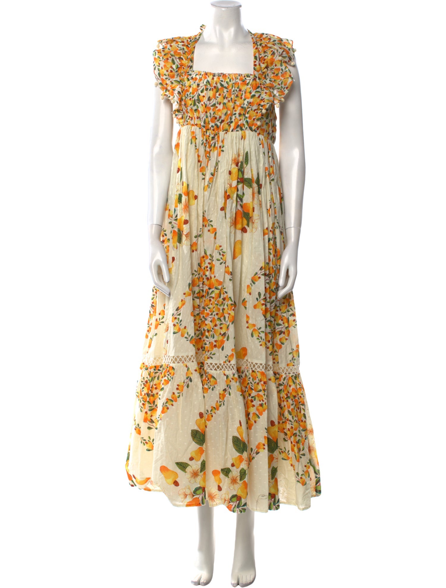 Farm Rio Floral Print Long Dress