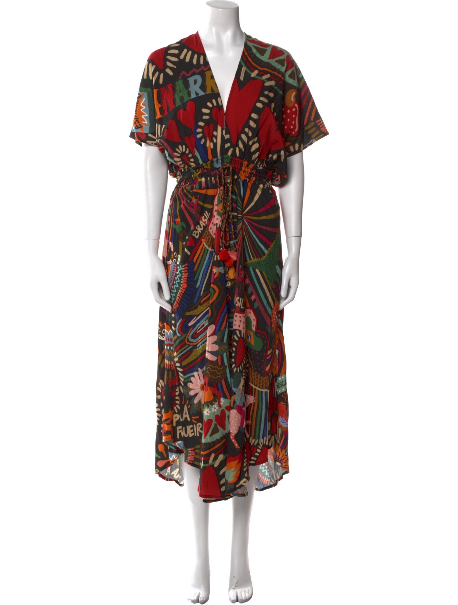 Farm Rio Printed Midi Length Dress