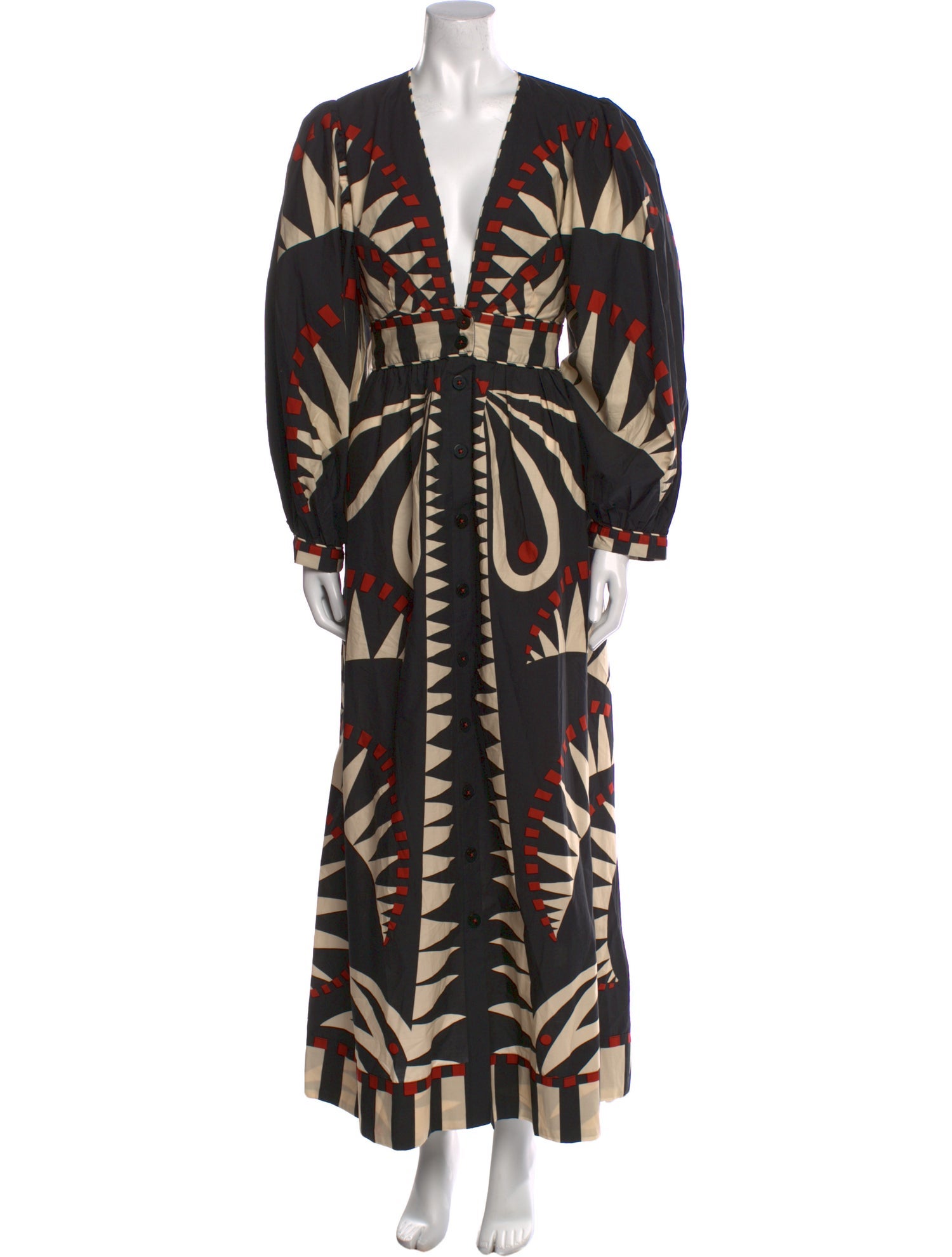 Farm Rio Printed Long Dress