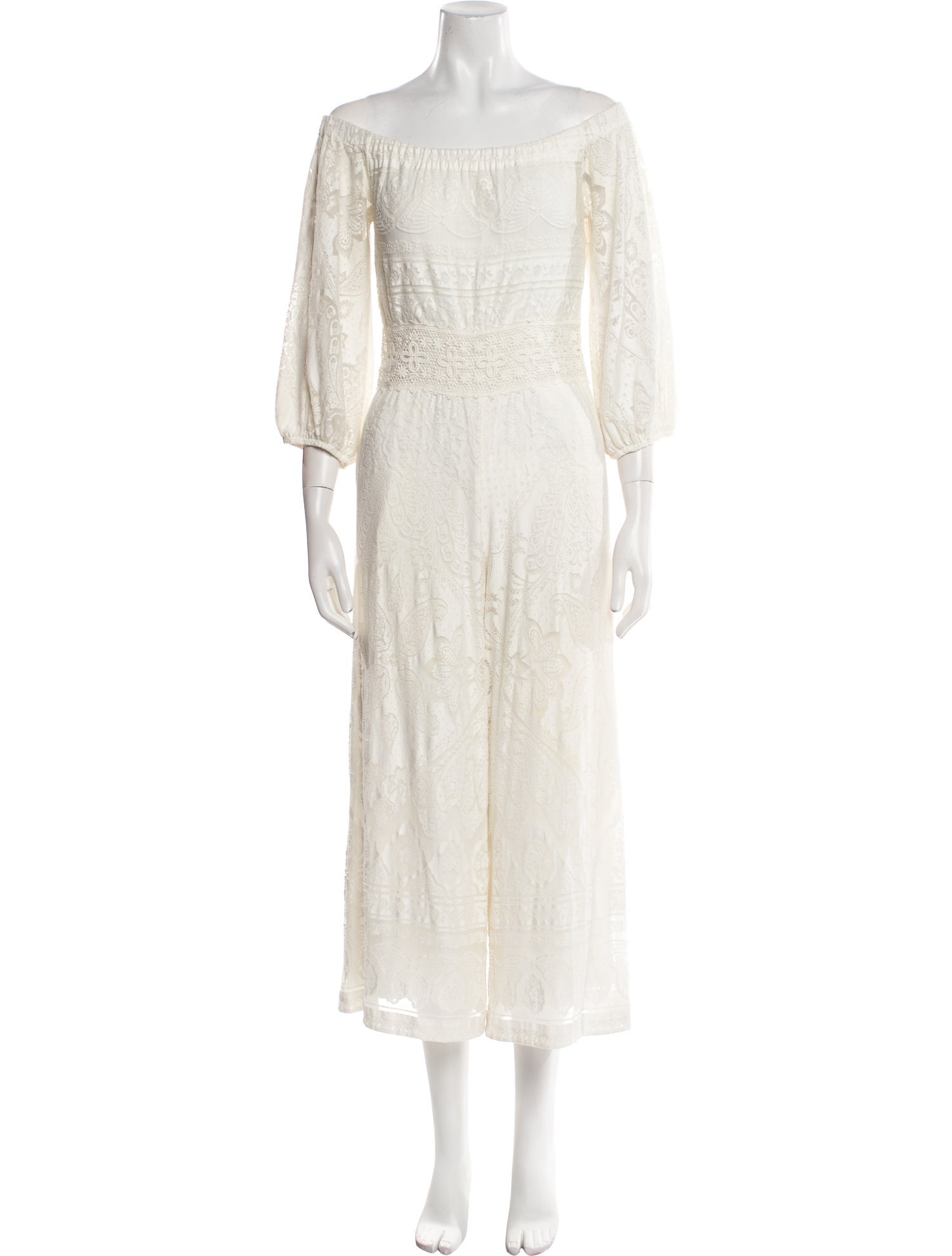 Farm Rio Off-The-Shoulder Jumpsuit