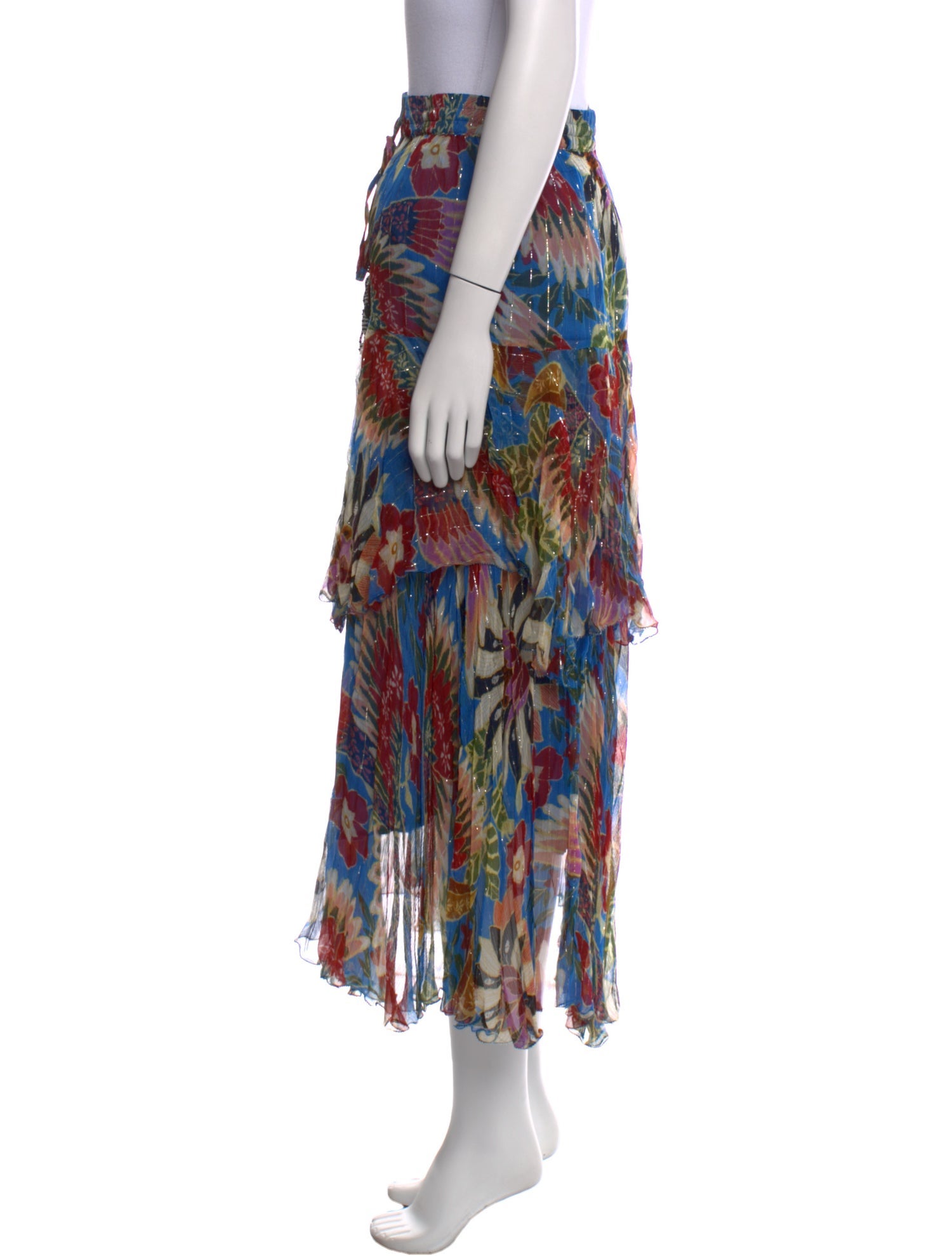 Farm Rio Printed Midi Length Skirt w/ Tags