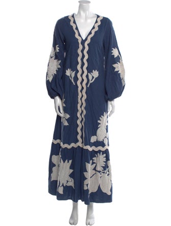 Farm Rio Linen Long Dress