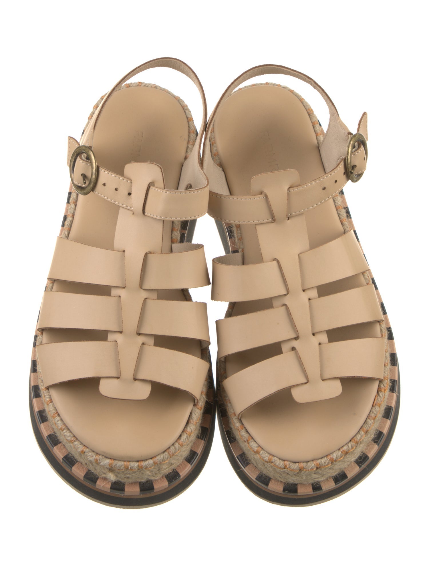 Farm Rio Leather Espadrilles