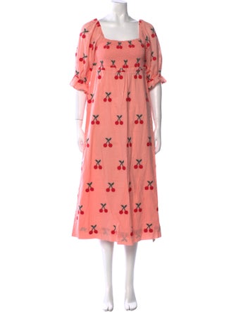 Farm Rio Floral Print Long Dress