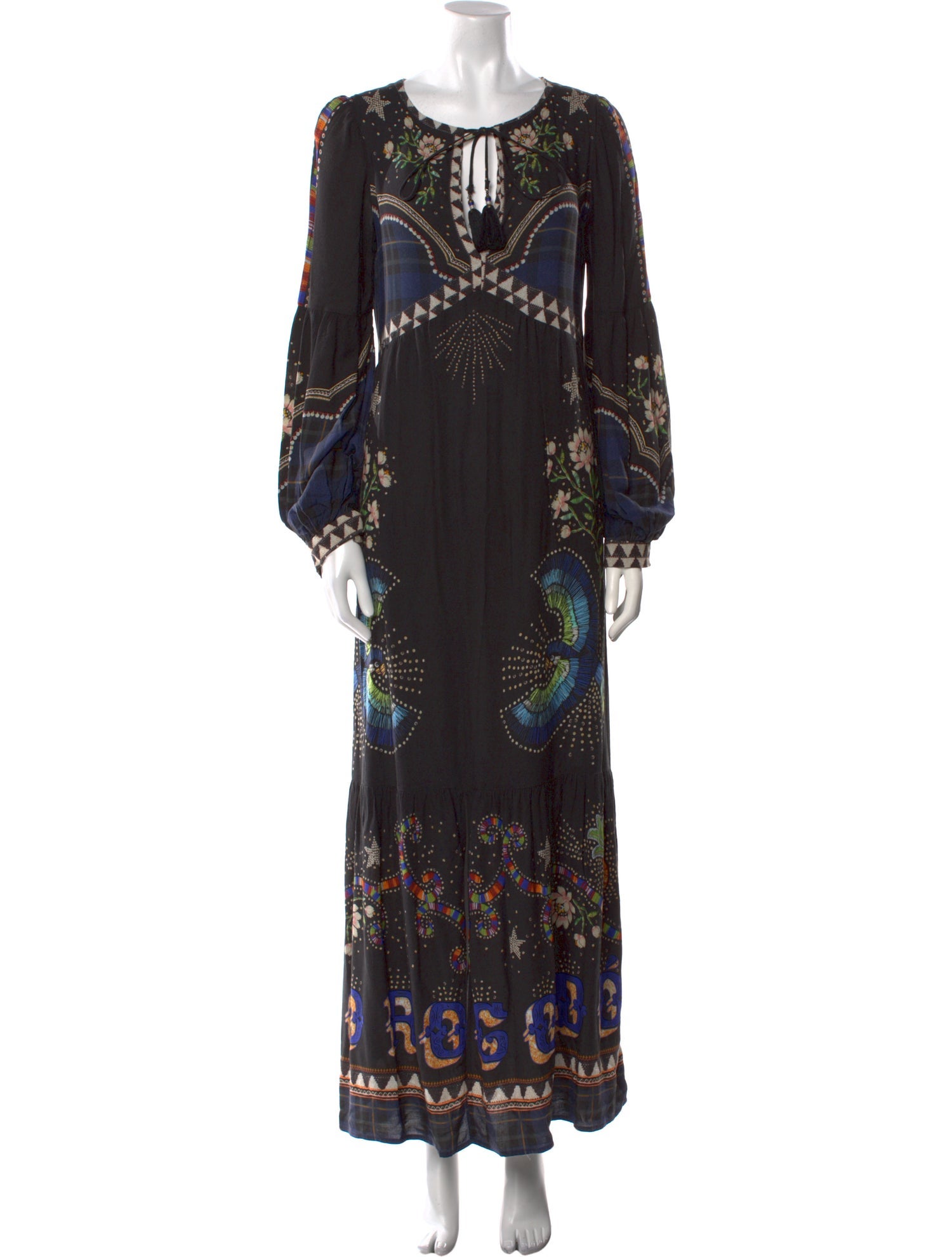 Farm Rio Printed Long Dress