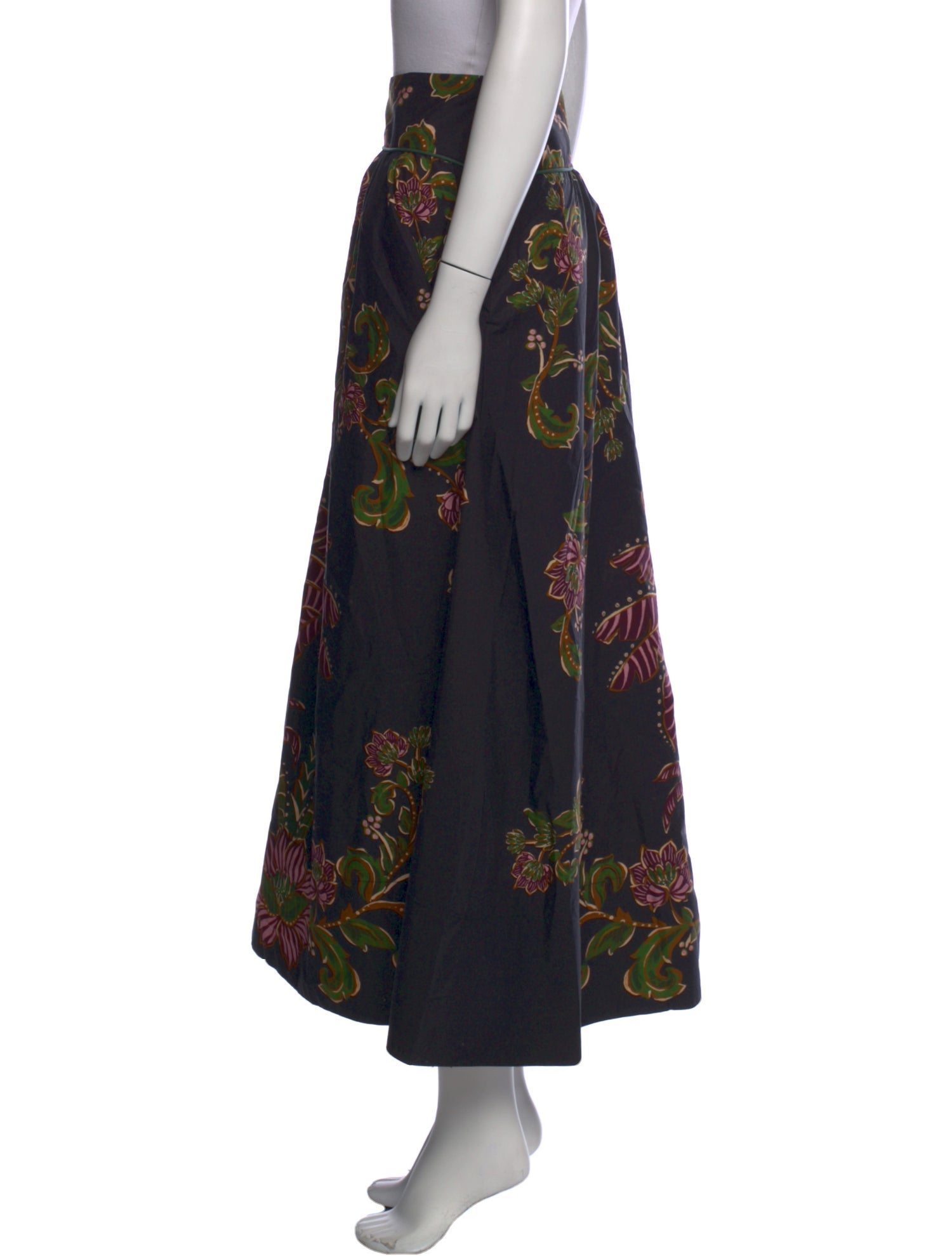 Farm Rio Floral Print Midi Length Skirt