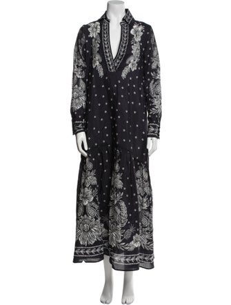 Farm Rio Printed Midi Length Dress