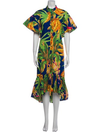 Farm Rio Floral Print Long Dress