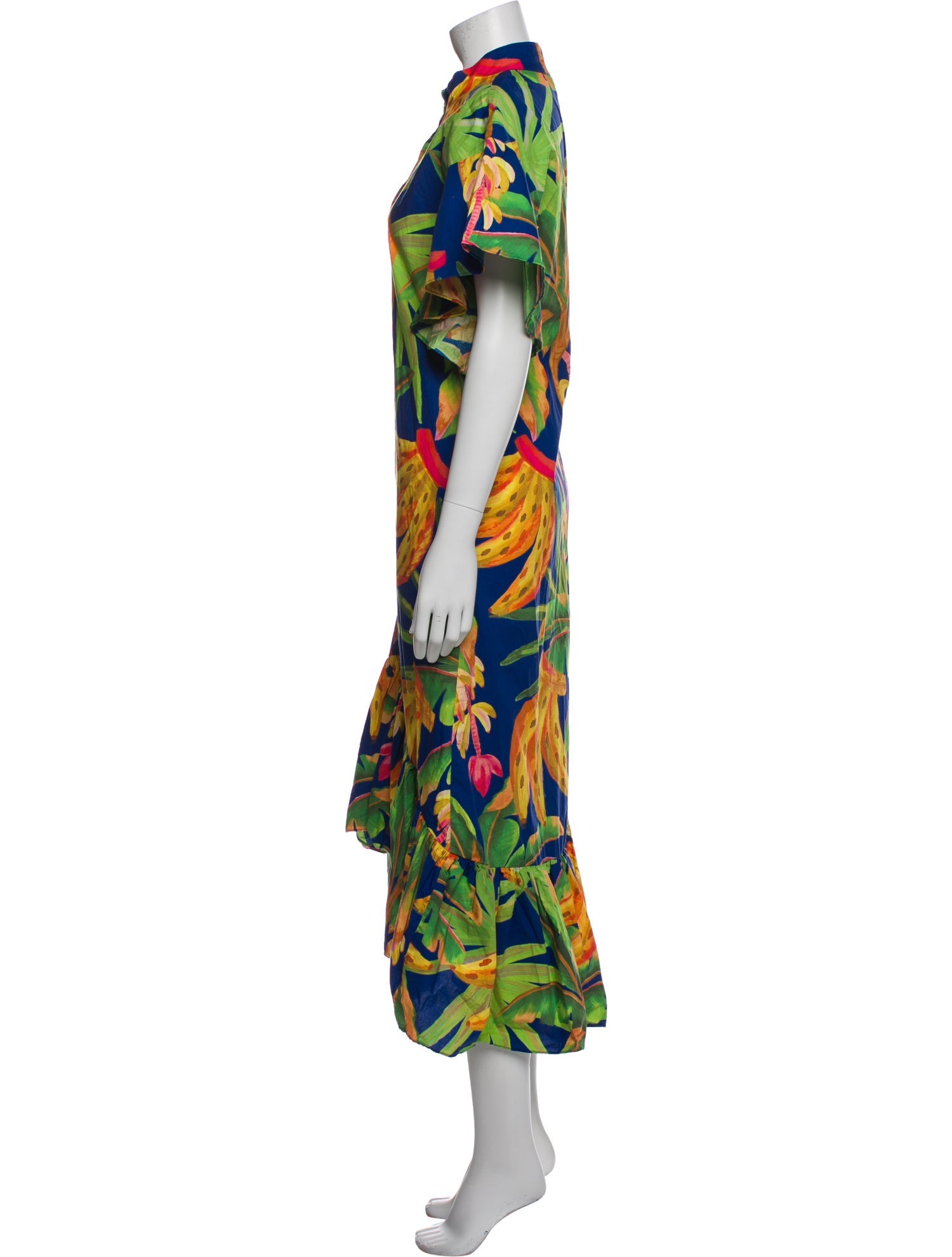 Farm Rio Floral Print Long Dress