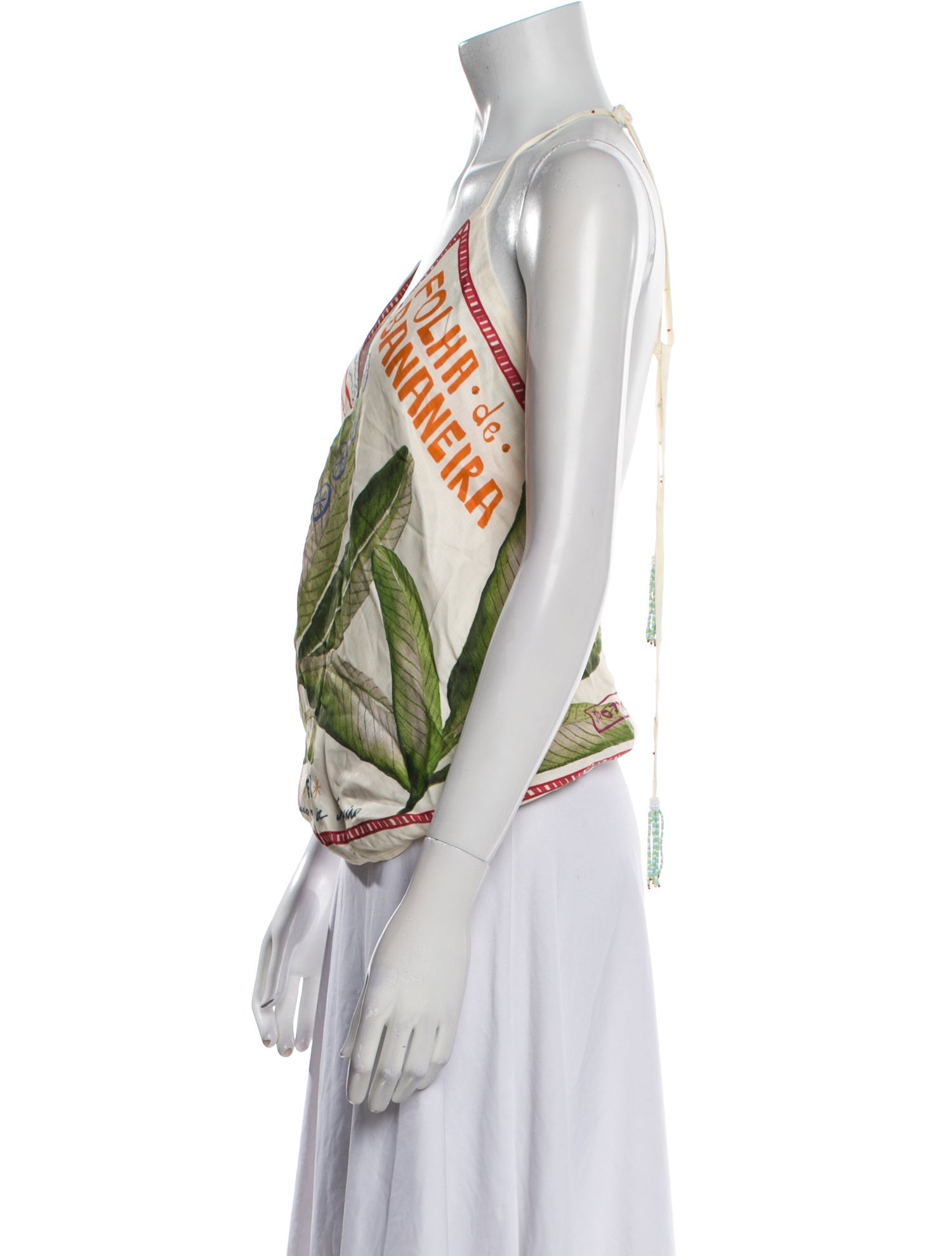 Farm Rio Printed Halterneck Top