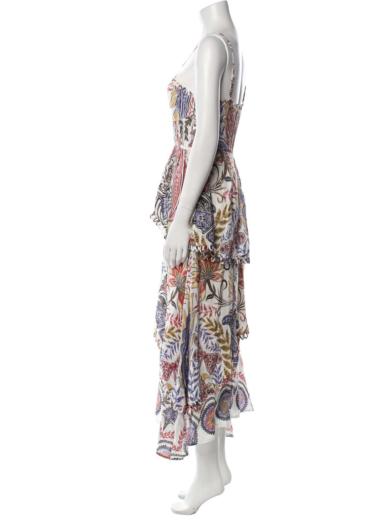 Farm Rio Paisley Print Long Dress