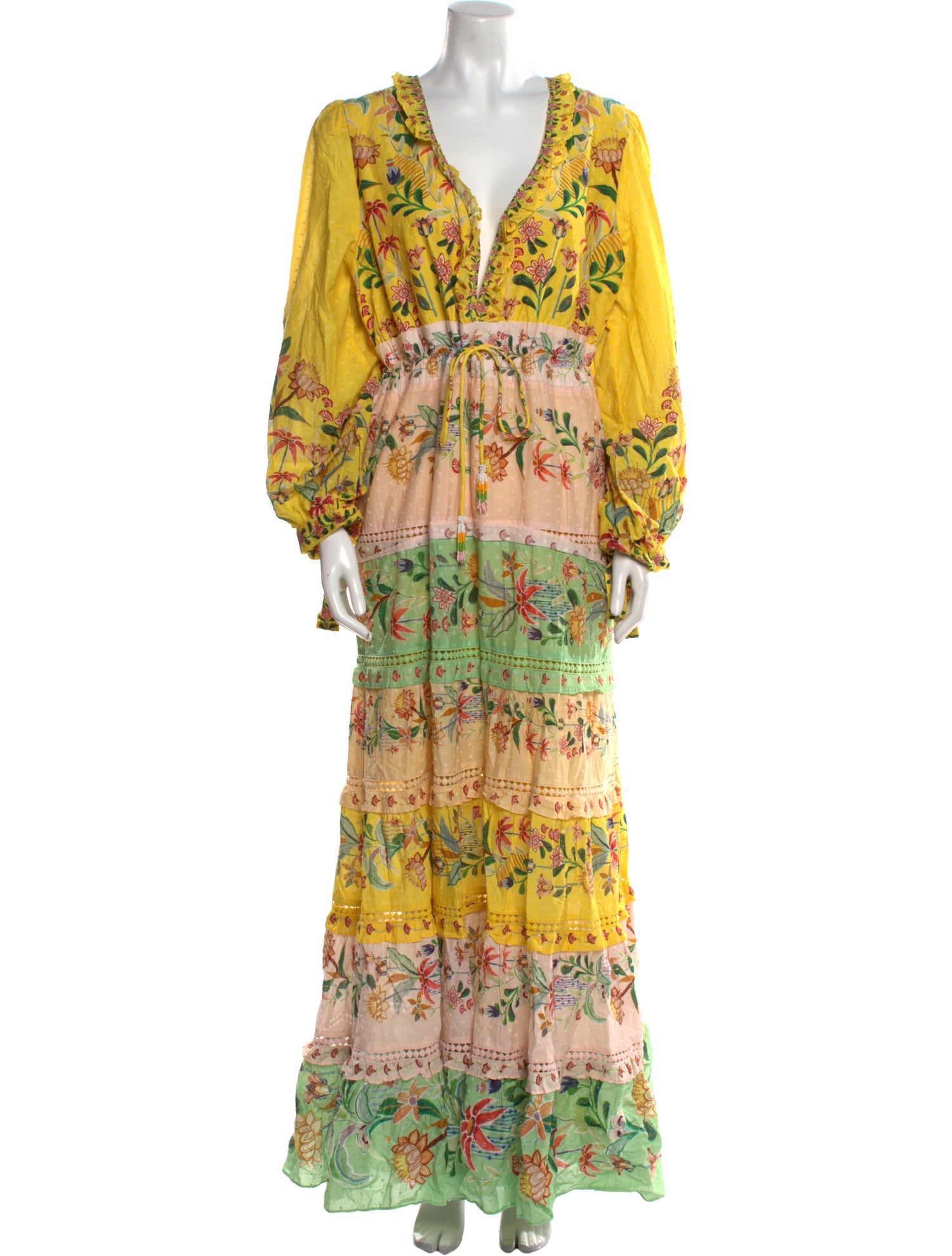 Farm Rio Printed Long Dress w/ Tags