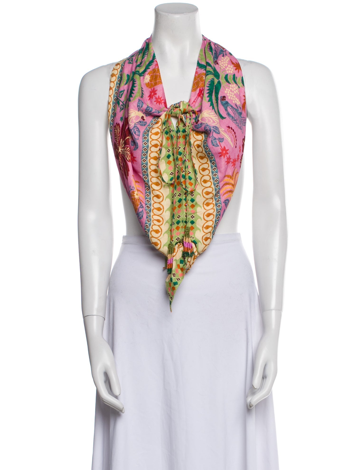 Farm Rio Printed Halterneck Crop Top w/ Tags