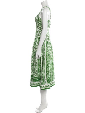 Farm Rio Linen Midi Length Dress