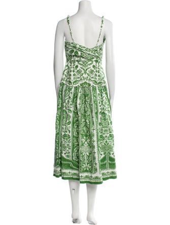 Farm Rio Linen Midi Length Dress