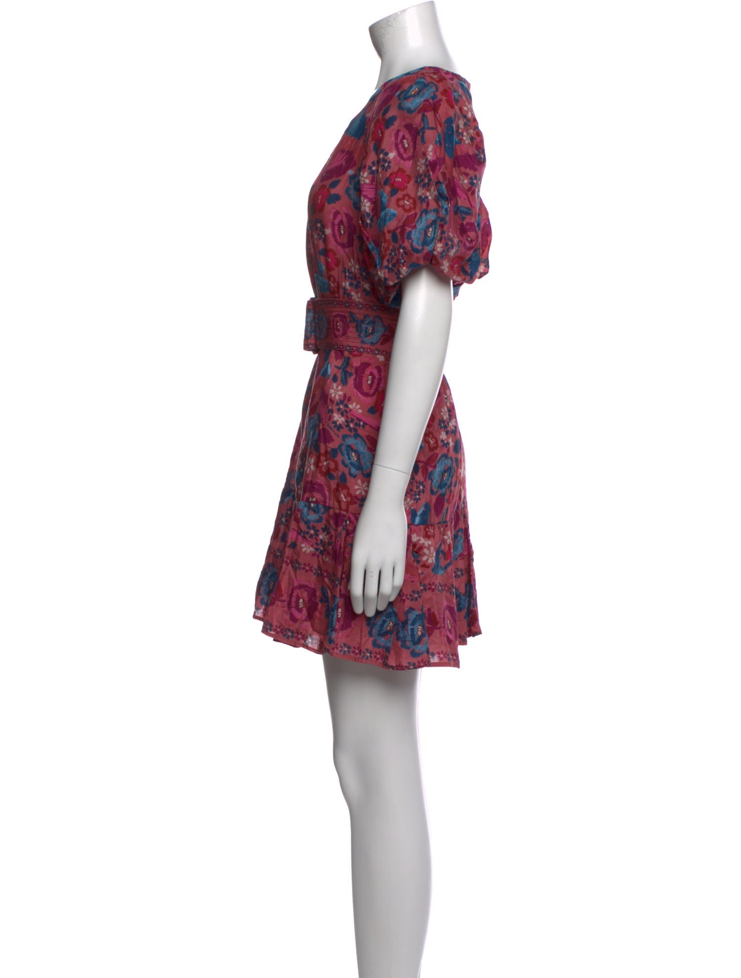 Farm Rio Floral Print Mini Dress